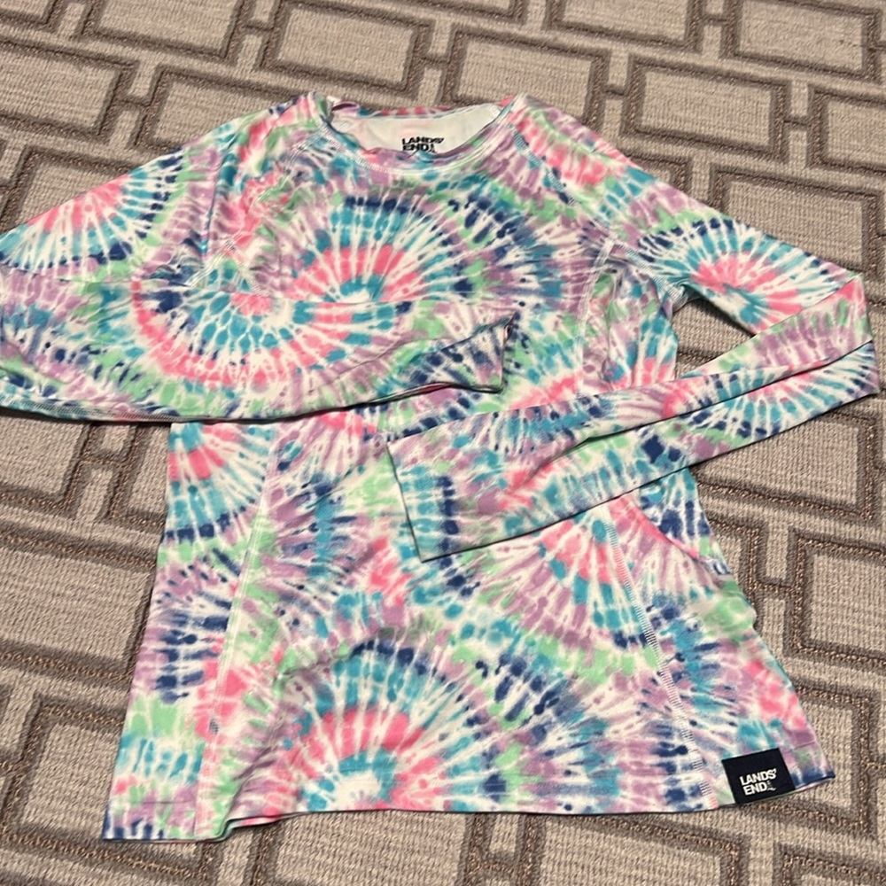 Lands End Girls Base Layer Top - Picture 2 of 3